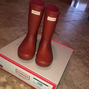 Kids HUNTER first classic boots military red 10/11